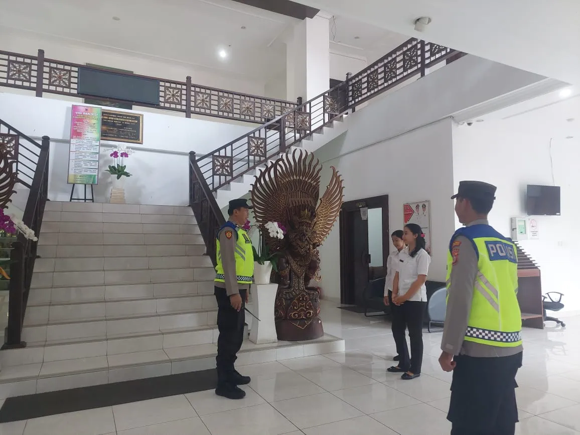 Polres Karangasem Amankan Kantor DPRD Kabupaten, Selama Tahap Penetapan Hasil Pemilu 2024