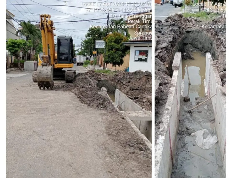 Diduga Tidak Sesuai RAB Proyek Pembangunan Paving dan Uditch Terkesan Asal Jadi