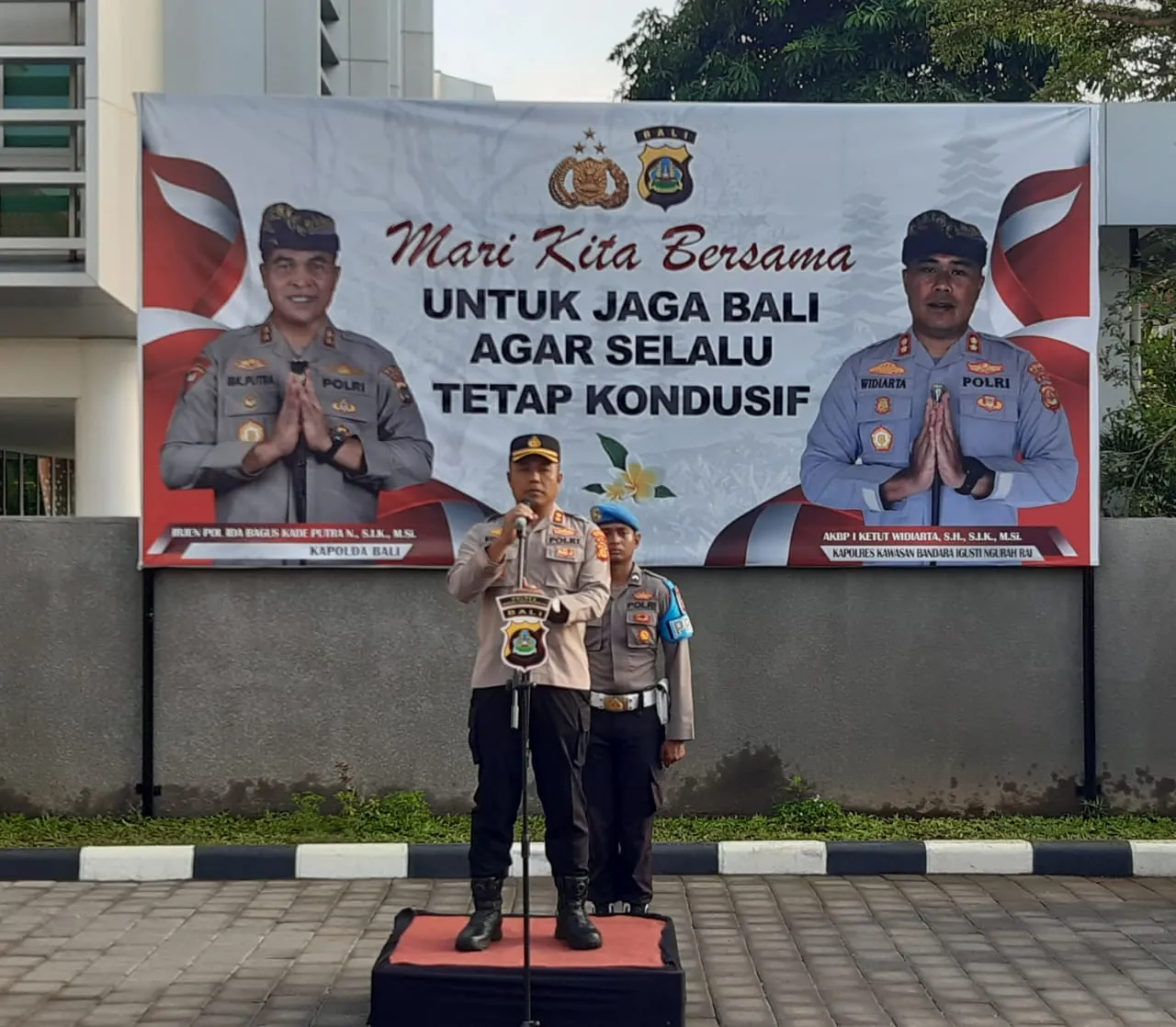 Kesiapan Pengamanan Event International Word Water Forum, di Bandara I Gusti Ngurah Rai Ditekankan Oleh Kapolres
