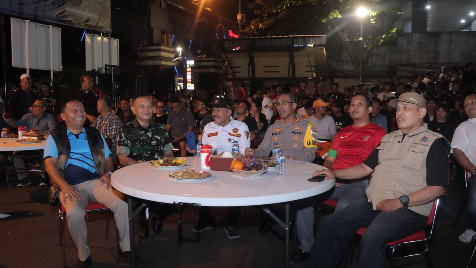 Polres Metro Jakarta Timur Gelar Nobar Laga Semifinal Piala AFC U-23 Timnas Indonesia VS Uzbekistan