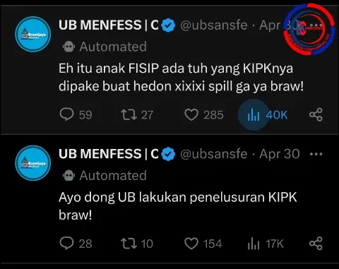 Skandal KIPK UB, Mahasiswa Berprestasi atau Berfoya-foya? Fenomena Gaya Hidup Mewah di Tengah Bantuan Pendidikan