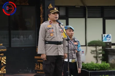 Wakapolres Klungkung Pimpin Apel Pagi, Tekankan Pentingnya Kesehatan dan Dedikasi Anggota Polri