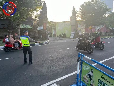 Polres Bandara Maksimalkan Pelayanan dengan Pengaturan Lalu Lintas Pagi