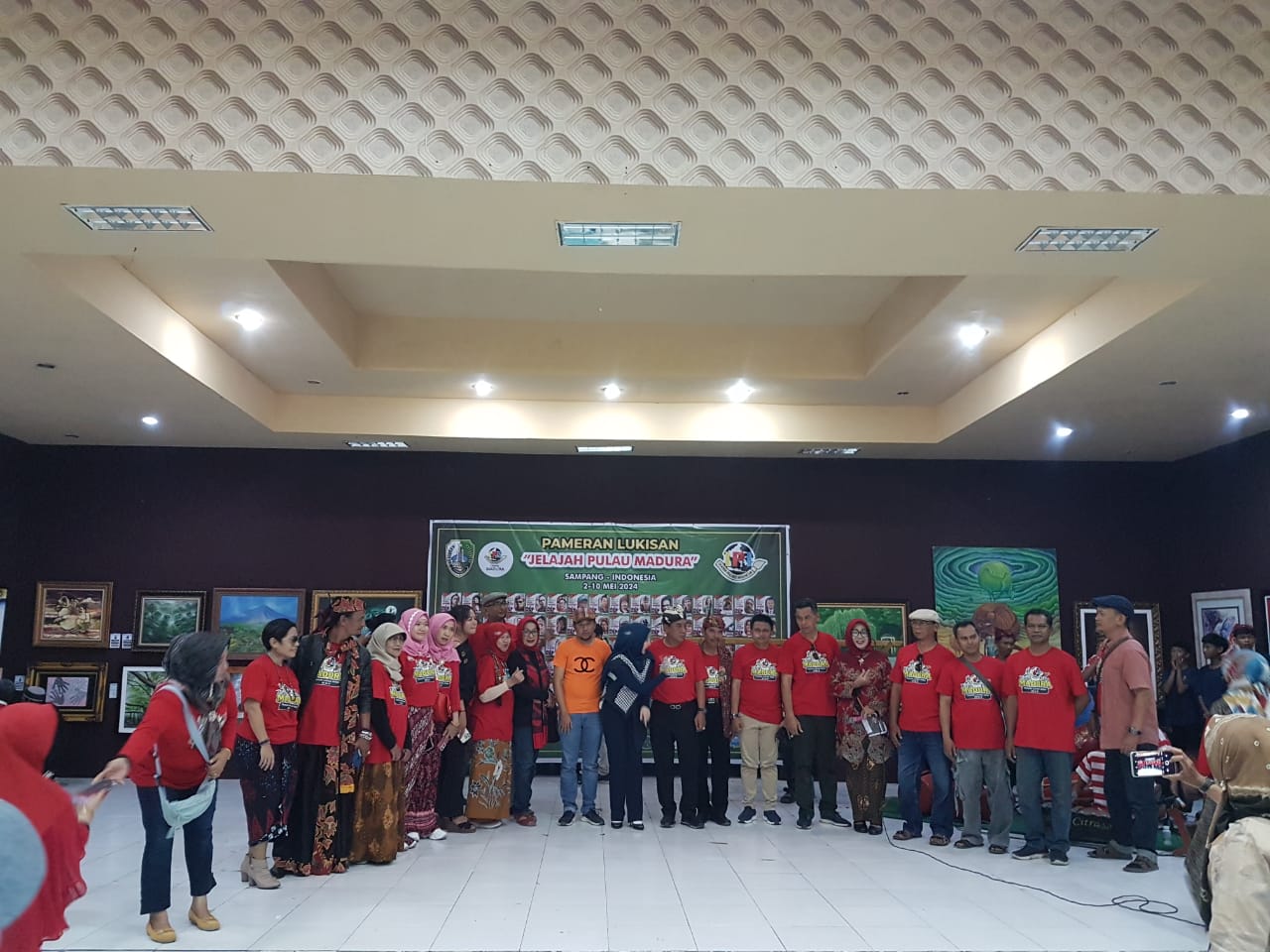 Pembukaan Pameran Nasional, Ikatan Pelukis Indonesia dan Pecinta Tanaman Eksotik Sansevera Sangat Meriah