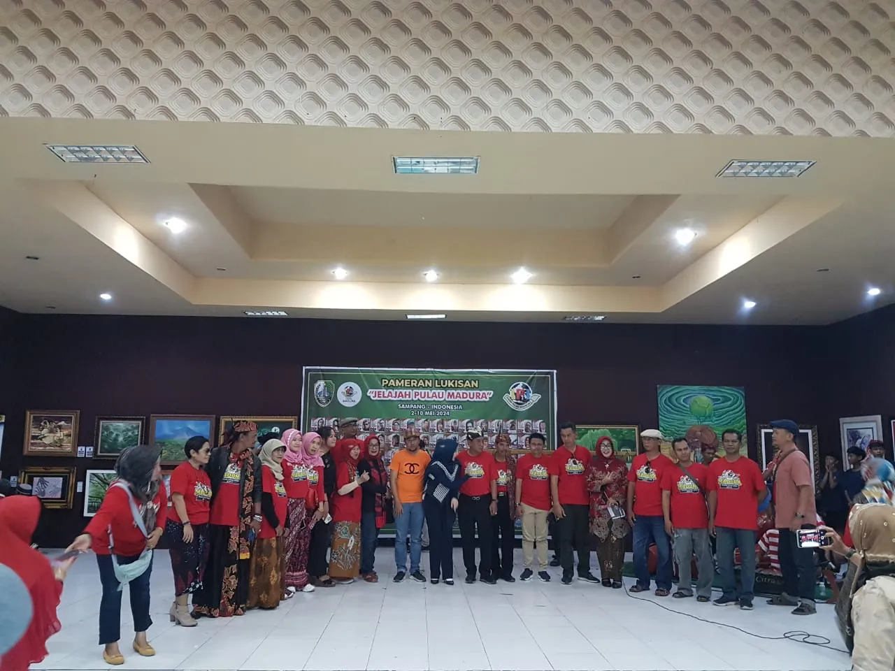 Pembukaan Pameran Nasional, Ikatan Pelukis Indonesia dan Pecinta Tanaman Eksotik Sansevera Sangat Meriah