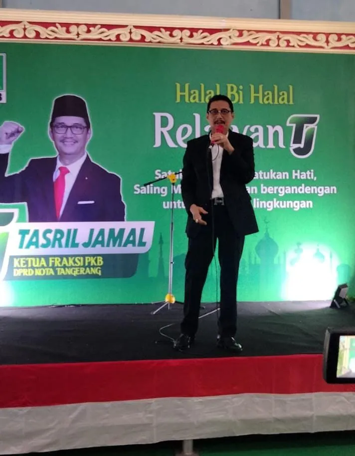 Relawan (TJ),Gelar Halal Bi Halal Bersama H.Tasril Jamal, di Gedung Olahraga Komplek Pondok Bahar Tangerang