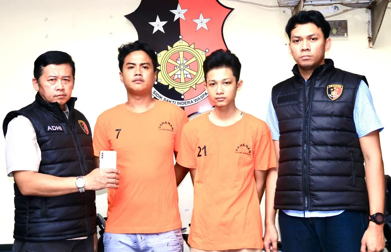 Unit Reskrim Polsek Genteng Berhasil Bekuk Dua Jambret di Jalan Ambengan Surabaya