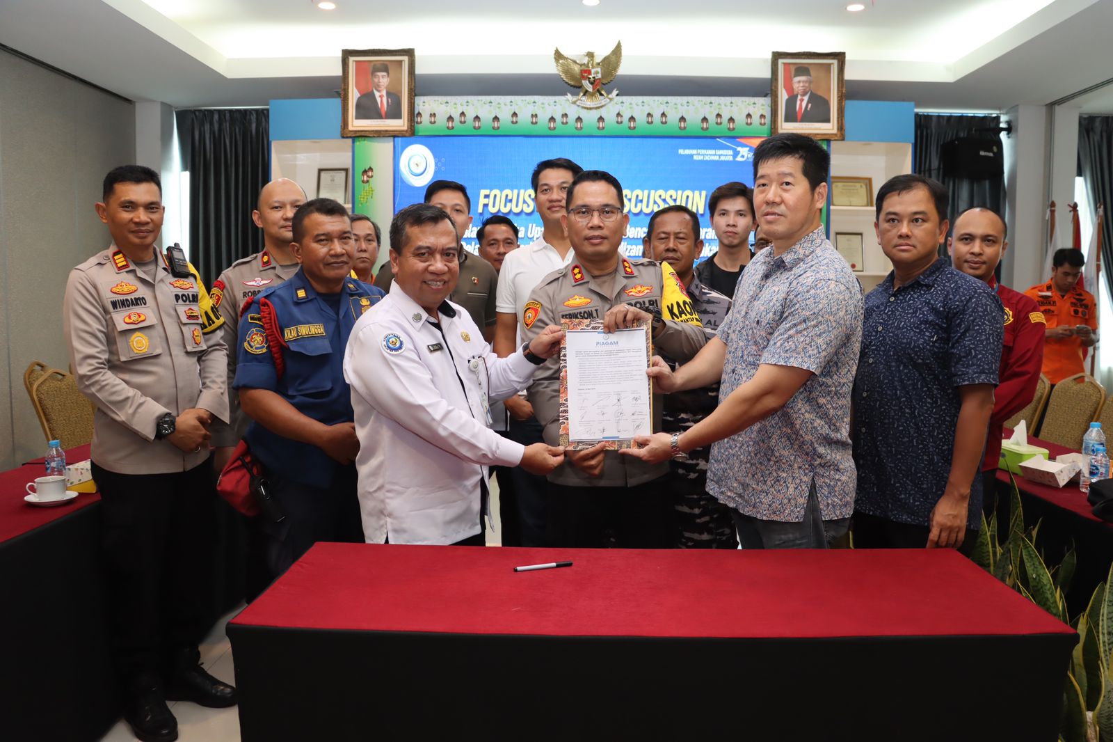 Polres Pelabuhan Tanjung Priok Adakan FGD Pencegahan dan Penanganan Kebakaran Kapal