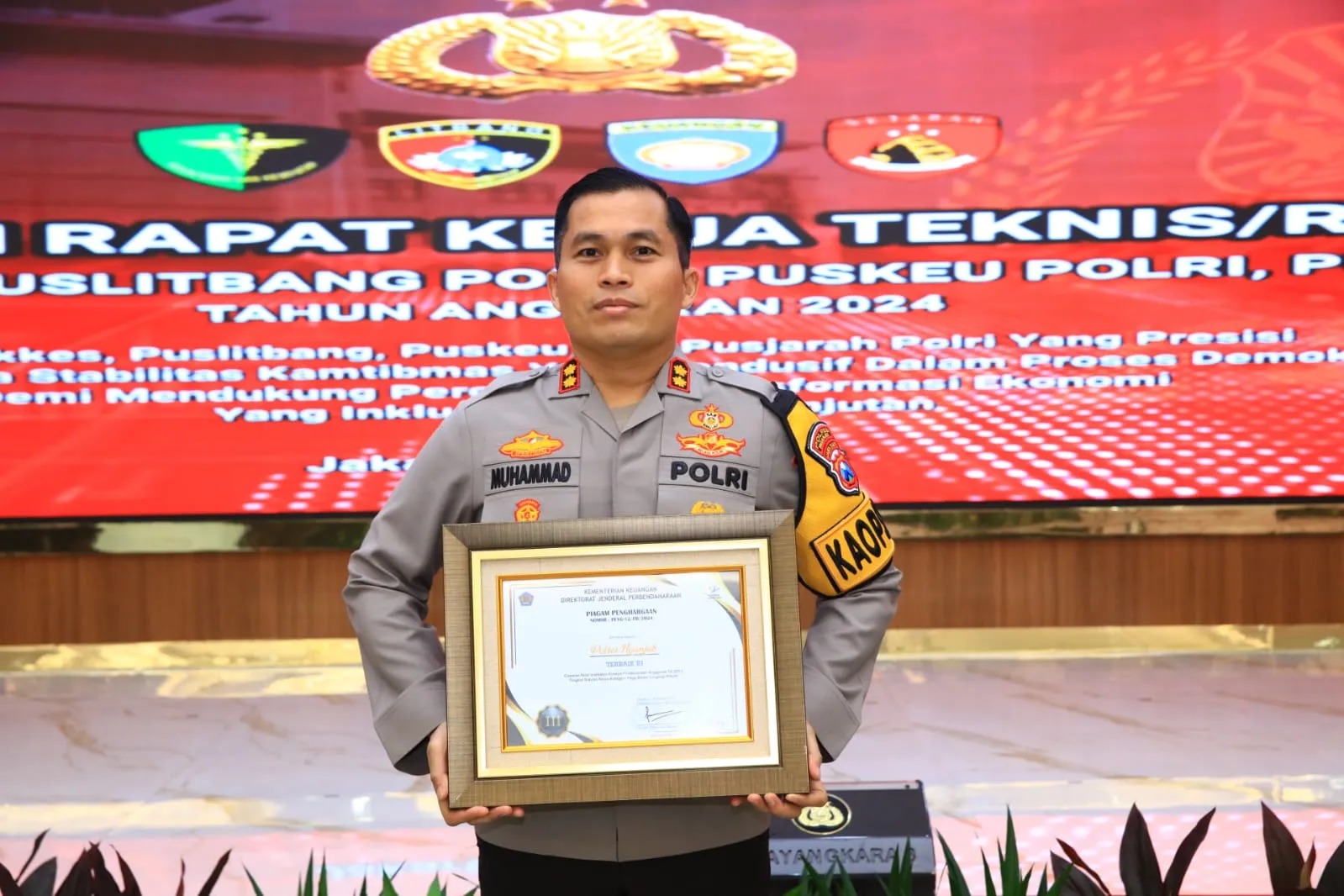 Polres Nganjuk Raih Penghargaan IKPA Terbaik di Lingkup Polri Tahun 2023 Dari Kementrian Keuangan RI