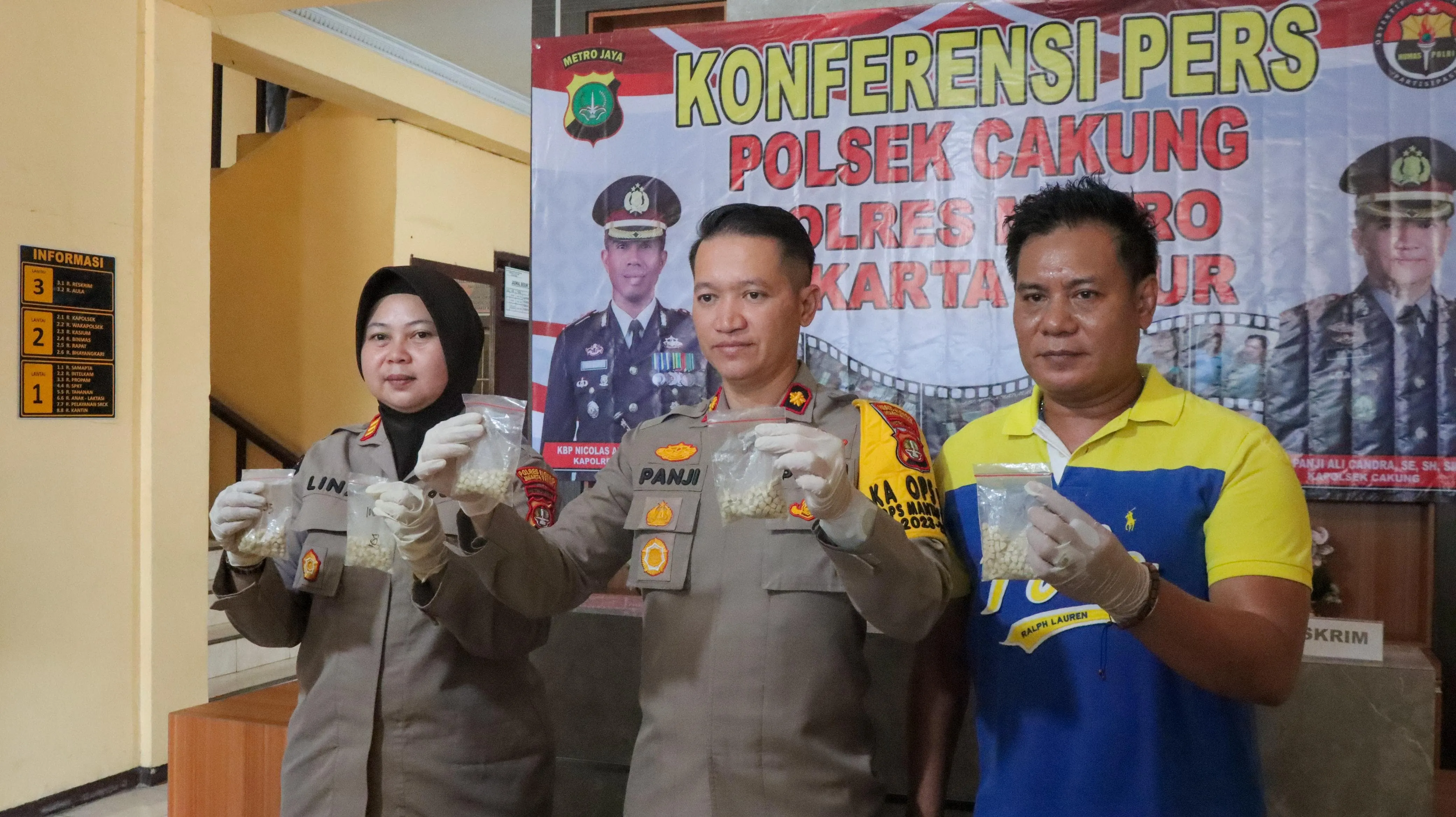Polsek Cakung Berhasil Tangkap Pengedar Narkoba Jenis Ekstasi Senilai 1,5 Miliar