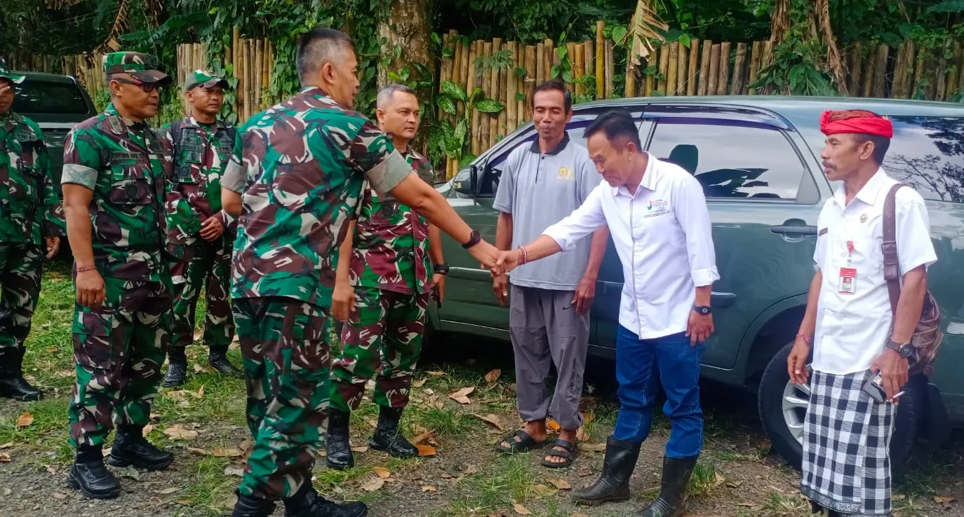 Dandim Tabanan Dampingi Aster Kasdam IX/Udayana Tinjau Saluran Irigasi Jatiluwih Agar Hasil Pertanian Dapat di Optimalkan