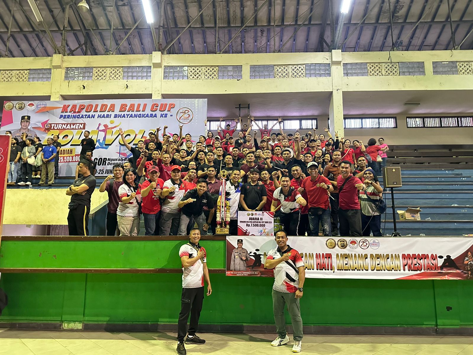 Polres Klungkung Meraih Juara 2 Final Turnamen Bola Voli Kapolda Bali Cup Tahun 2024