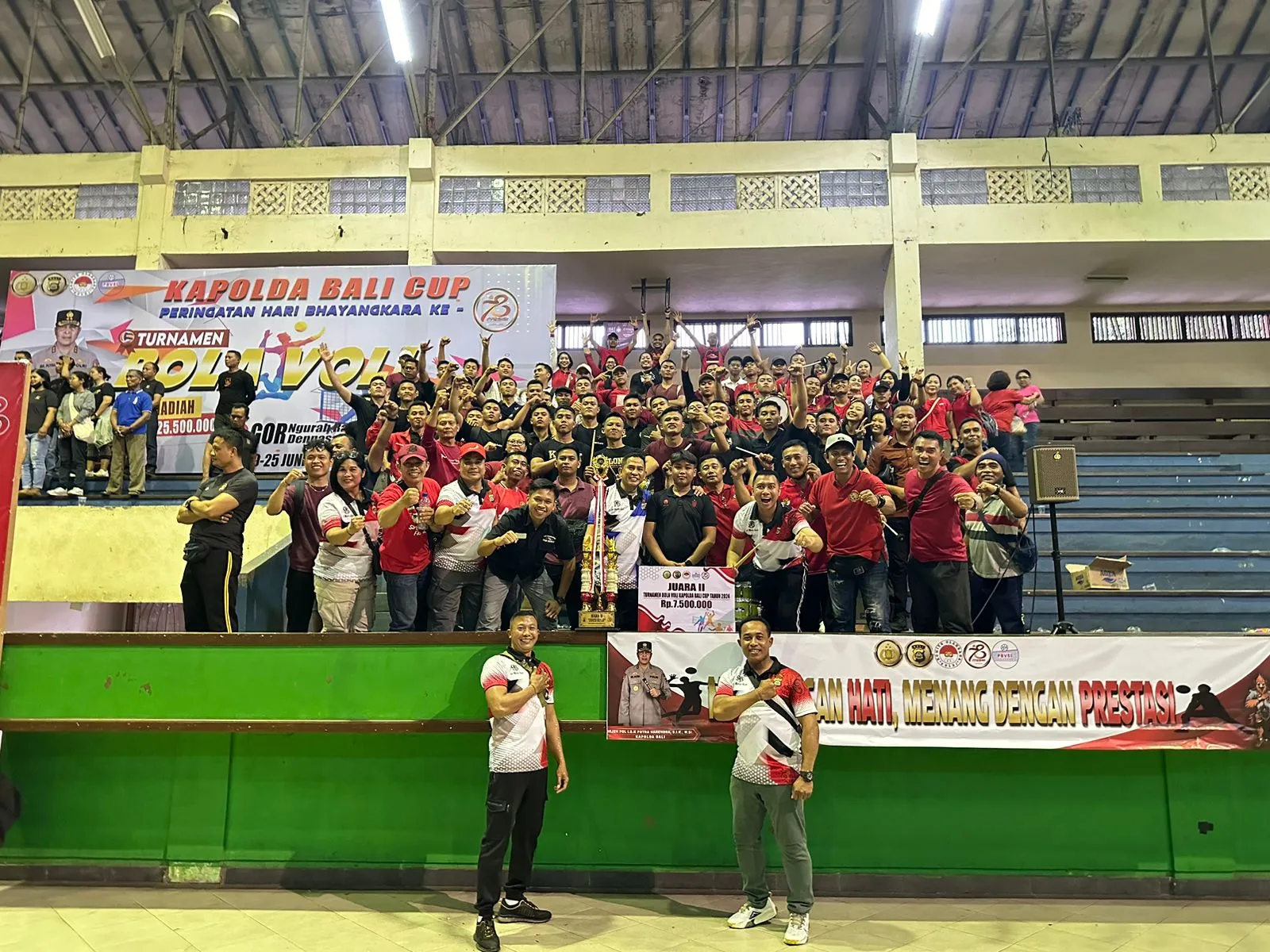 Polres Klungkung Meraih Juara 2 Final Turnamen Bola Voli Kapolda Bali Cup Tahun 2024