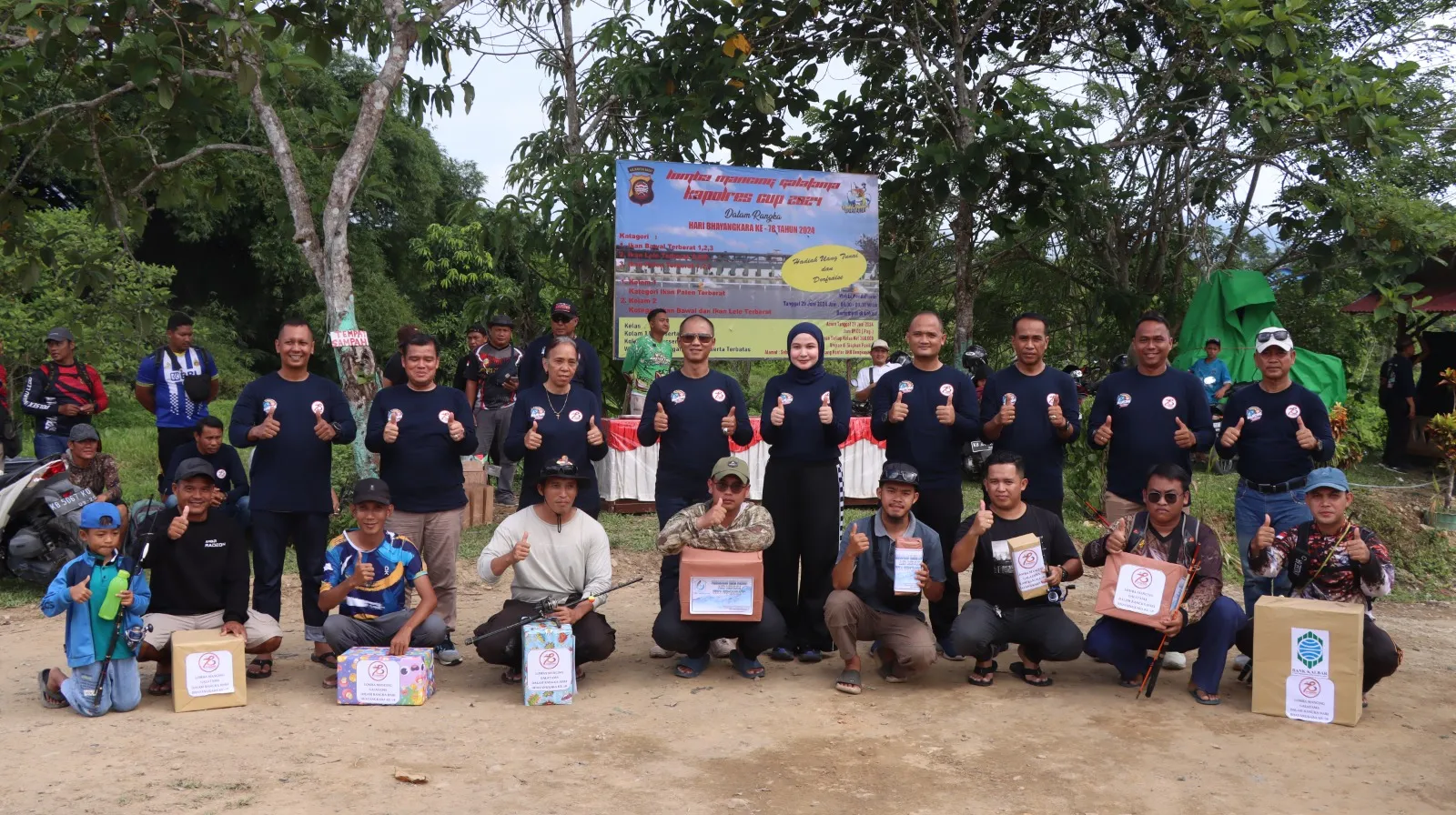 Lomba Mancing Gala Tama Kapolres Bengkayang Sukses Digelar