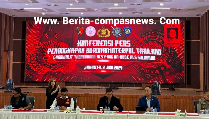 Polri Tangkap Buronan Thailand Paling Dicari