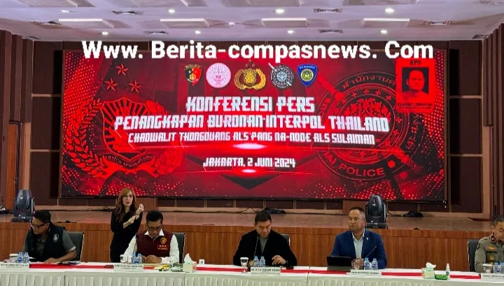 Polri Tangkap Buronan Thailand Paling Dicari