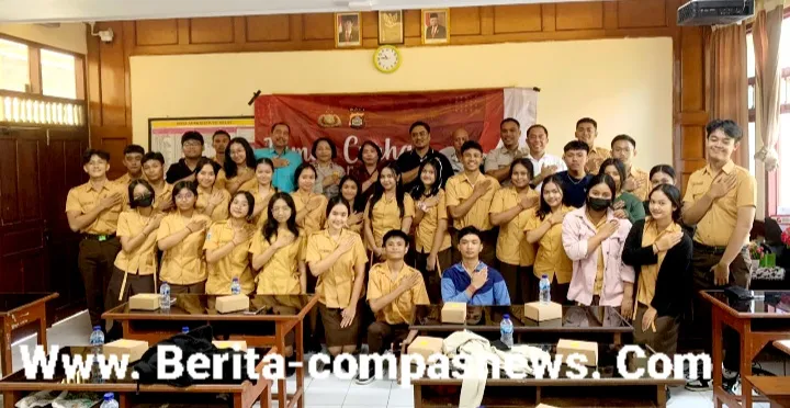 Polda Bali Kembali Laksanakan Jumat Curhat Bertempat Di Aula SMA Dwijendra
