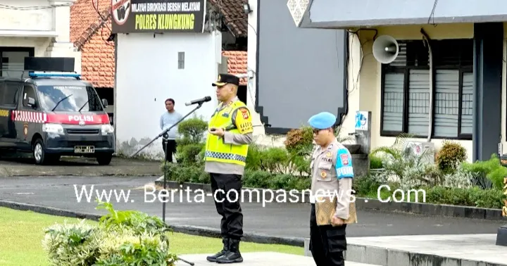 Kapolres Klungkung Pimpin Apel OMB 2024 Tahapan Penetapan Hasil Pemilu Legislatif