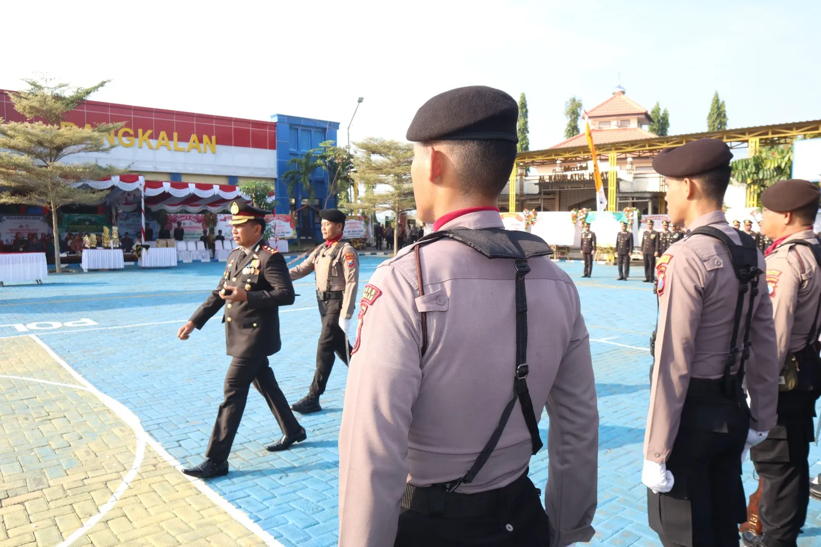 Peringati Hari Bhayangkara ke-78 tahun 2024, Polres Bangkalan Laksanakan Upacara di Halaman Mapolres Bangkalan