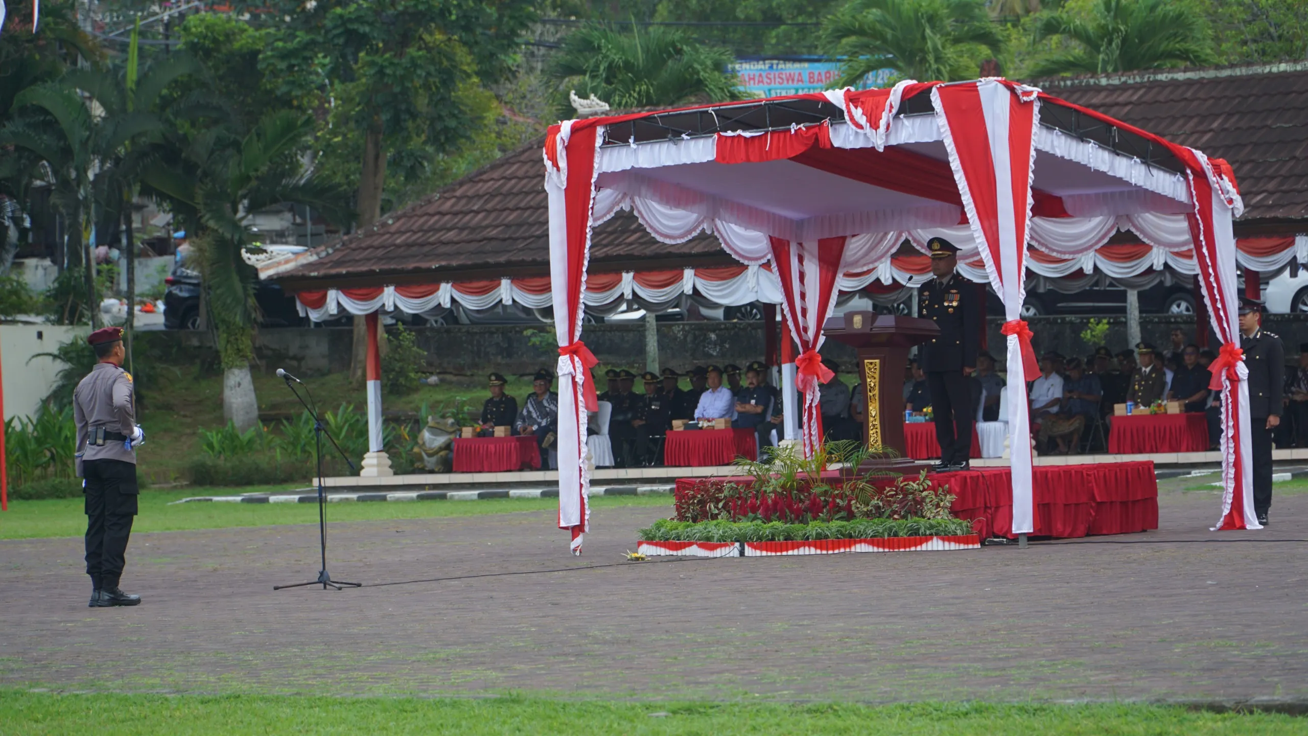 Polres Karangasem Gelar Upacara Peringatan HUT Bhayangkara ke-78