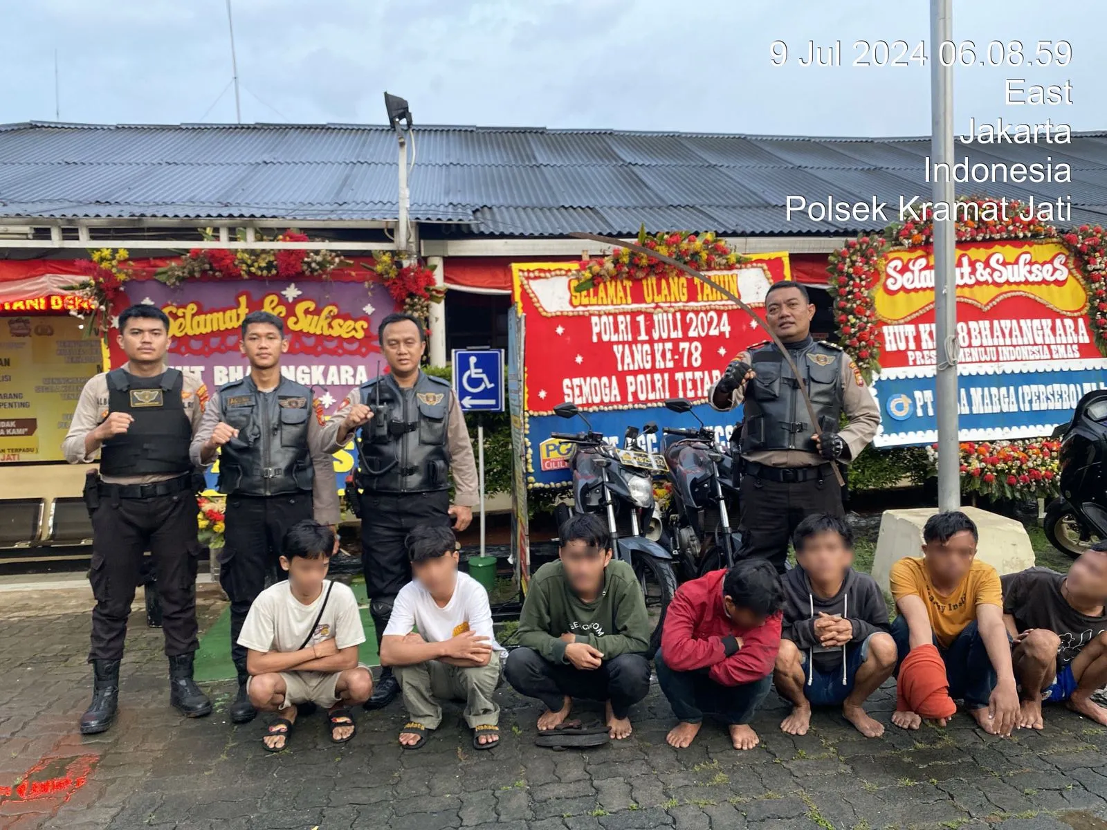 Kedapatan Bawa Celurit Saat Nongkrong, 7 Remaja Diamankan Tim TP3 Polres Metro Jaktim