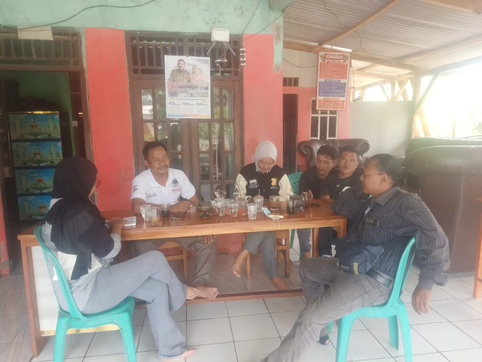 Kunjungan Silaturahmi ke Kantor Desa Umbulan, Kepala Desa Sarta Jaya di Udara Sambut Baik