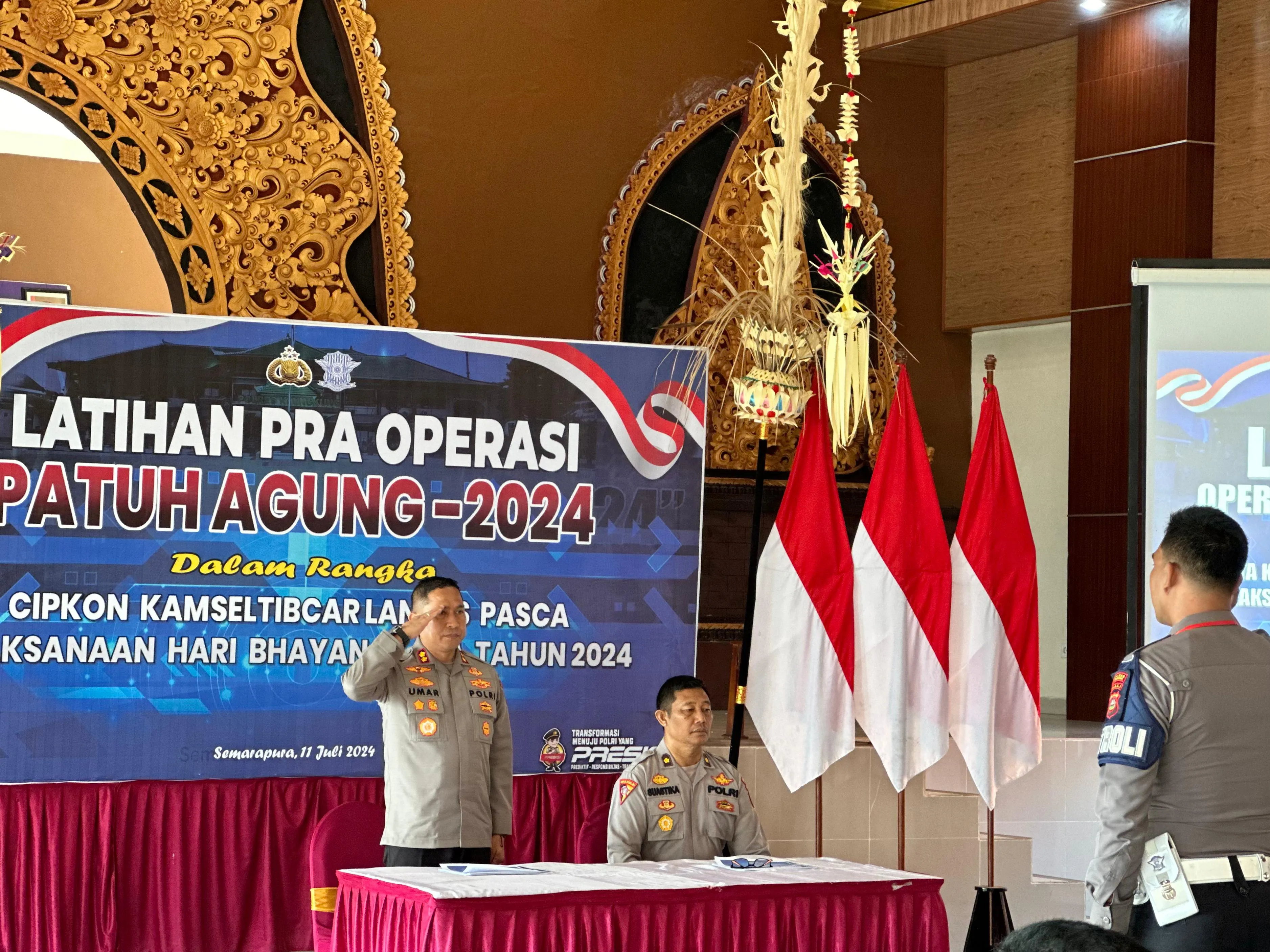Polres Klungkung Gelar Latpra Ops Jelang Operasi Patuh Agung 2024