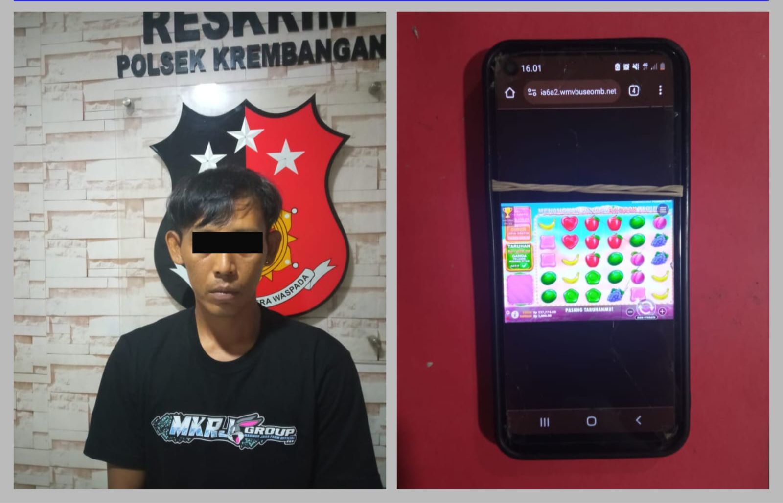 Polsek Krembangan Mengamankan Pelaku Judi Online di Gedung GSN Jamrud Surabaya