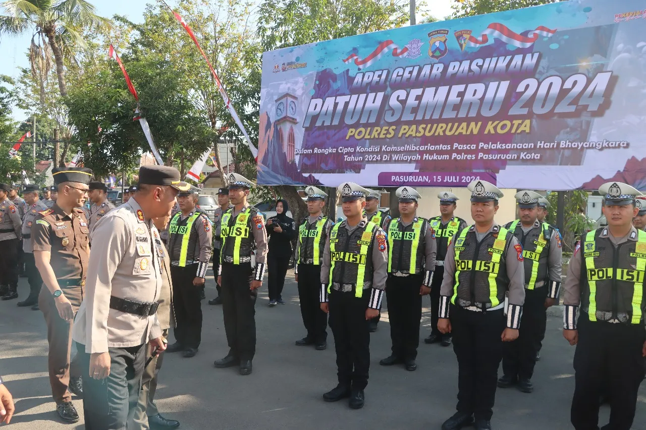 Turunkan Angka Pelanggaran Lalu-Lintas Polres Pasuruan Kota Gelar Operasi Patuh Semeru Tahun 2024