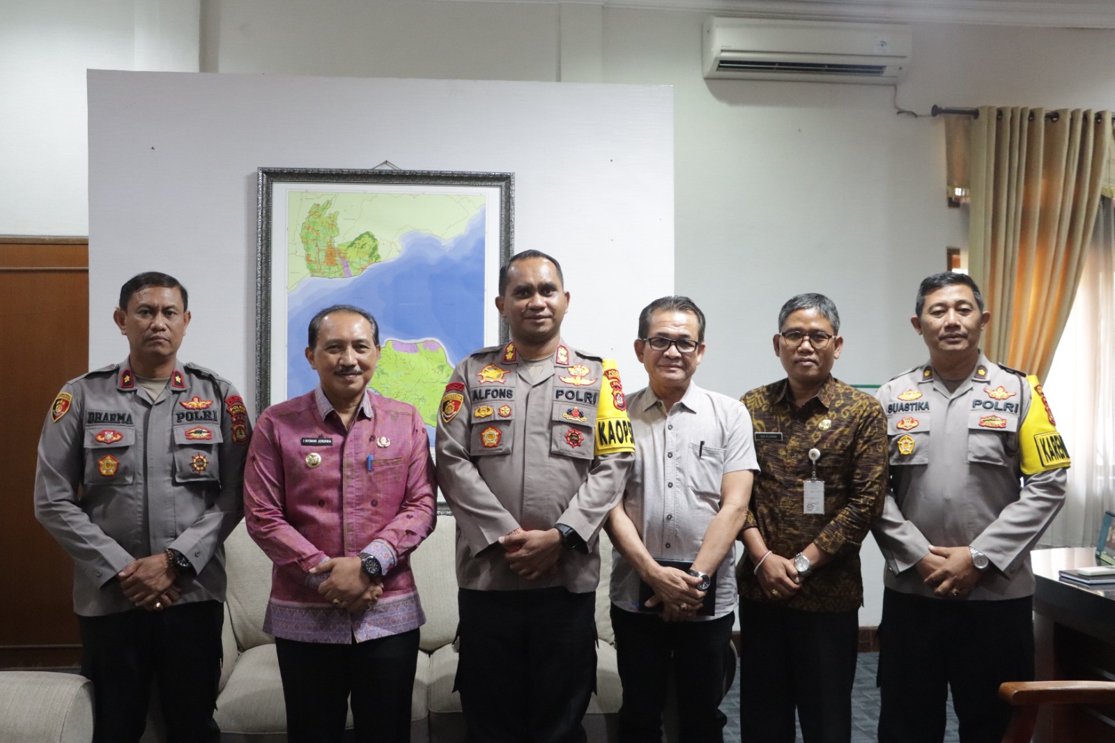 Baru Menjabat Kapolres Klungkung Silaturahmi Dengan PJ Bupati Klungkung