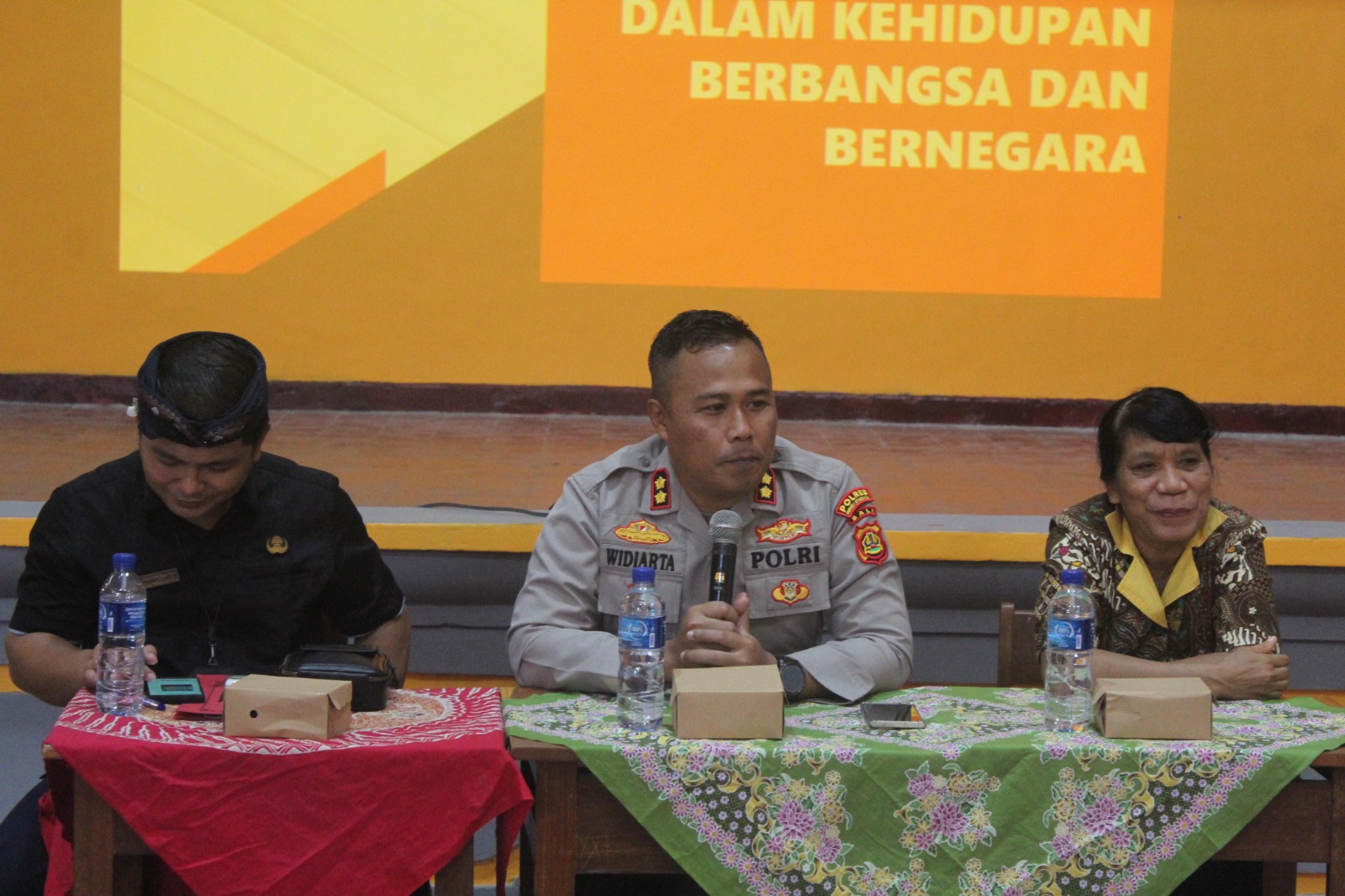 Kapolres Bandara Ngurah Rai Menjadi Narasumber Penguatan Idiologi Pancasila dan Wawasan Kebangsaan