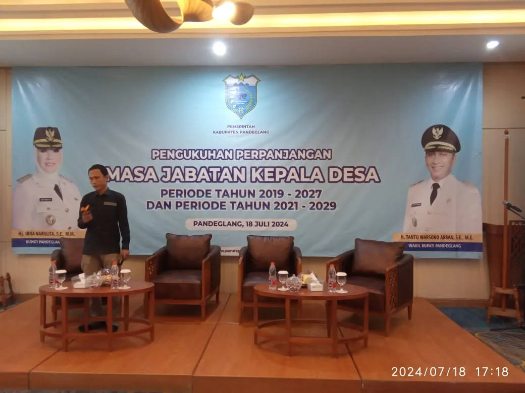 Pengukuhan Perpanjangan Masa Jabatan Kepala Desa Priode Tahun 2019-2027 dan Priode Pahun 2021-2029