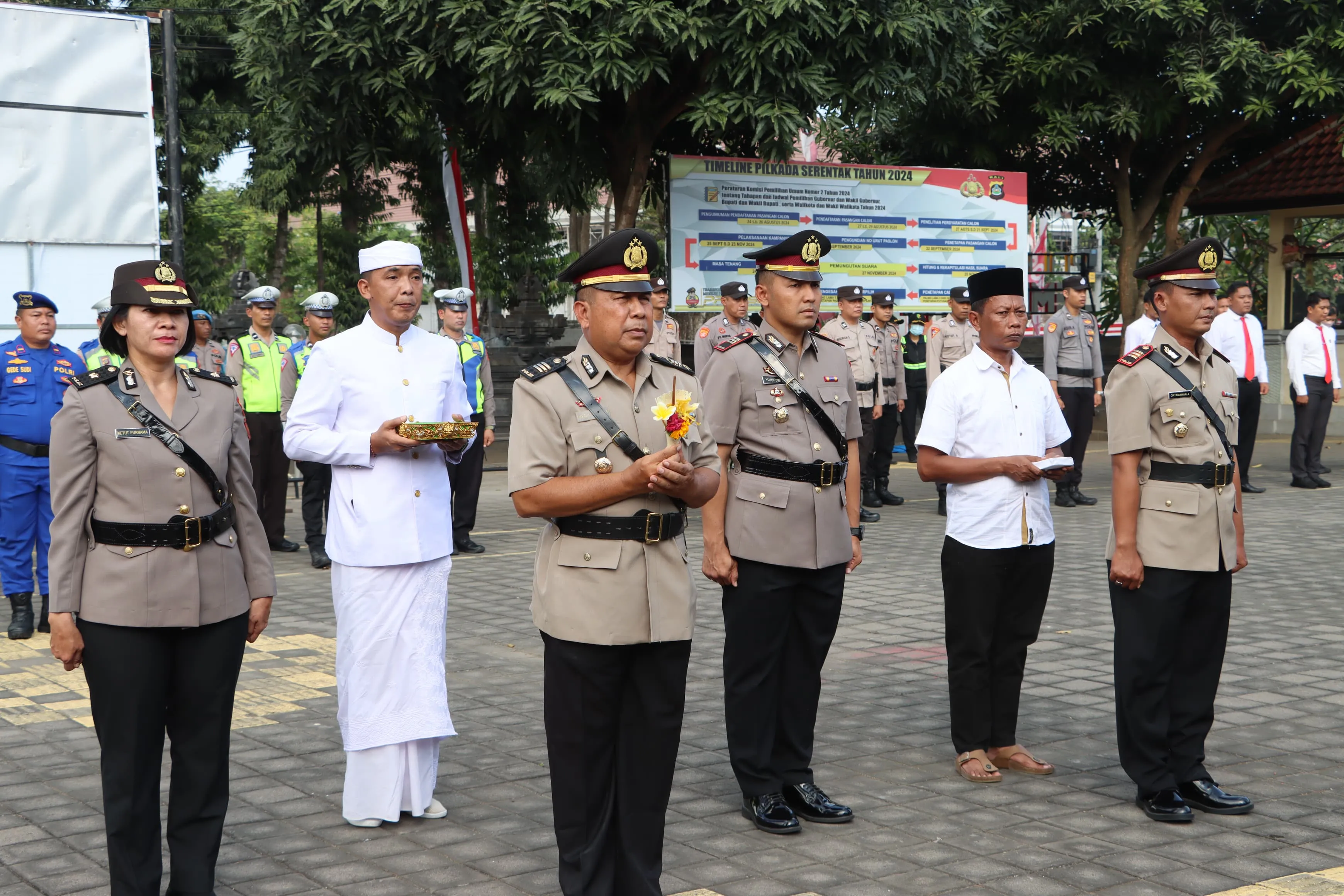Kapolres Pimpin Sertijab Kabag Ren dan Kasat Lantas Polres Jembrana