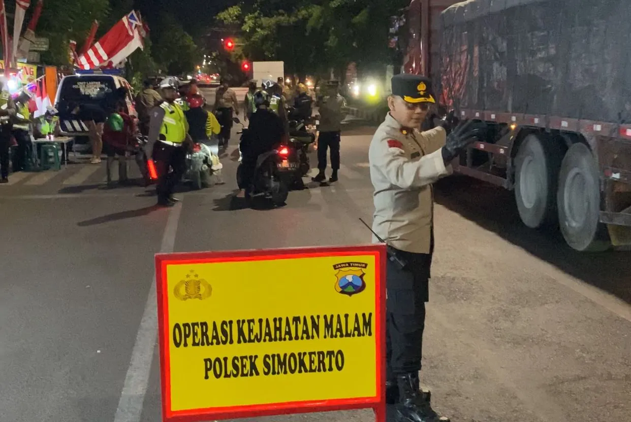 52 Pelanggar 18 Motor Tanpa STNK Terjaring Operasi Kejahatan Malam Yang Dipimpin Kapolsek Simokerto