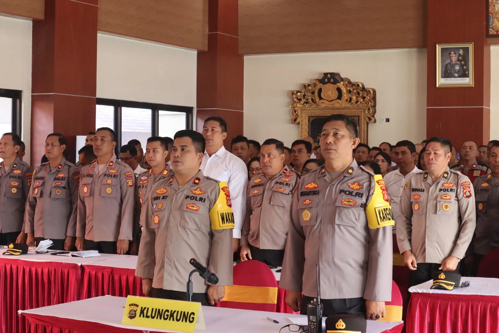 Polres Klungkung Mengikuti Commander Wish Kapolda Bali T.A. 2024 Secara Daring