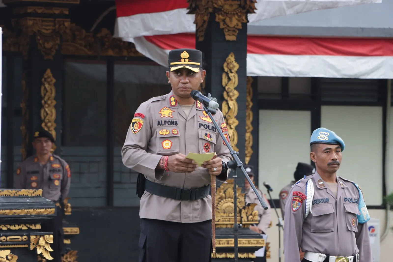 Kapolres Klungkung Pimpin Apel Deklarasi Netralitas Anggota Polri dan ASN