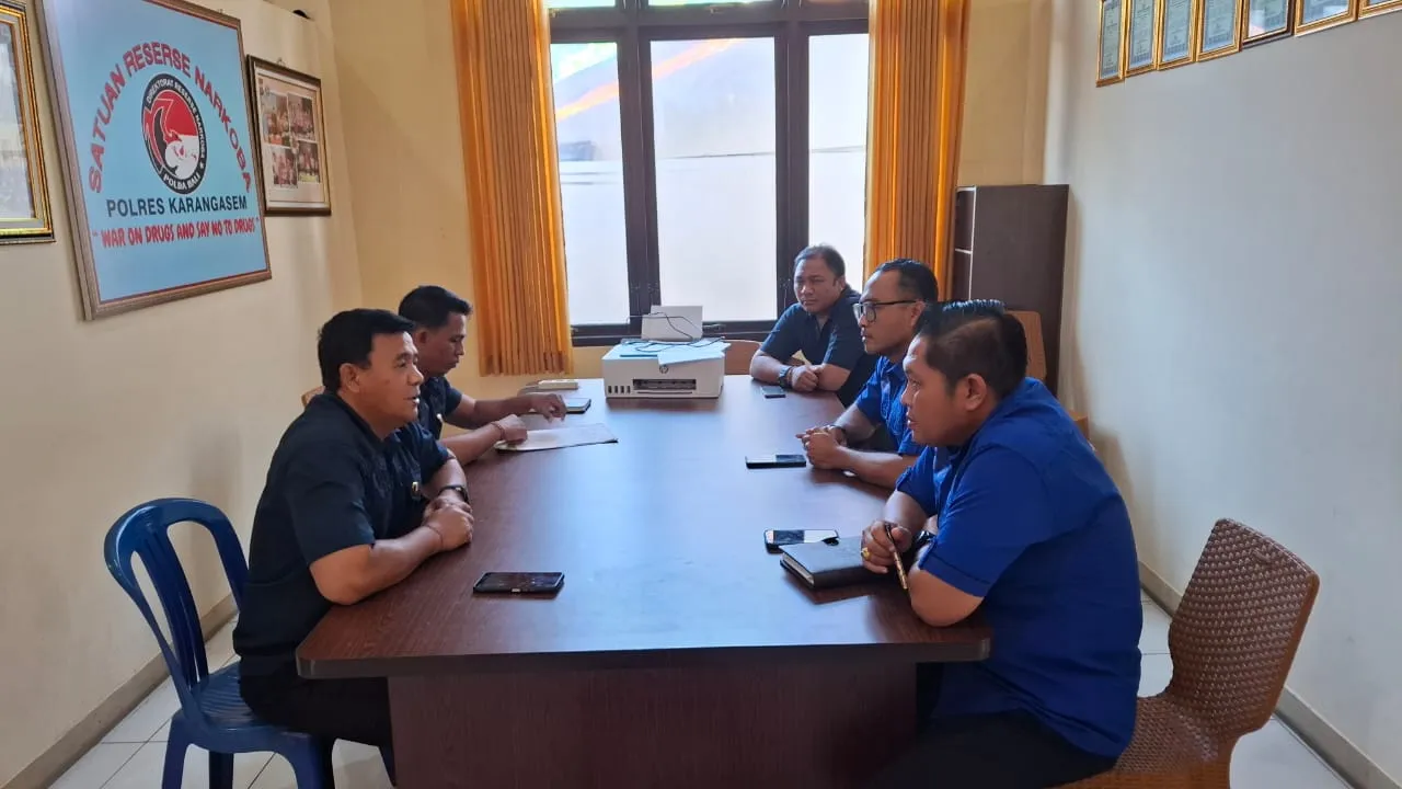 Tim Supervisi Ditresnarkoba Polda Bali Kunjungi Satresnarkoba Polres Karangasem