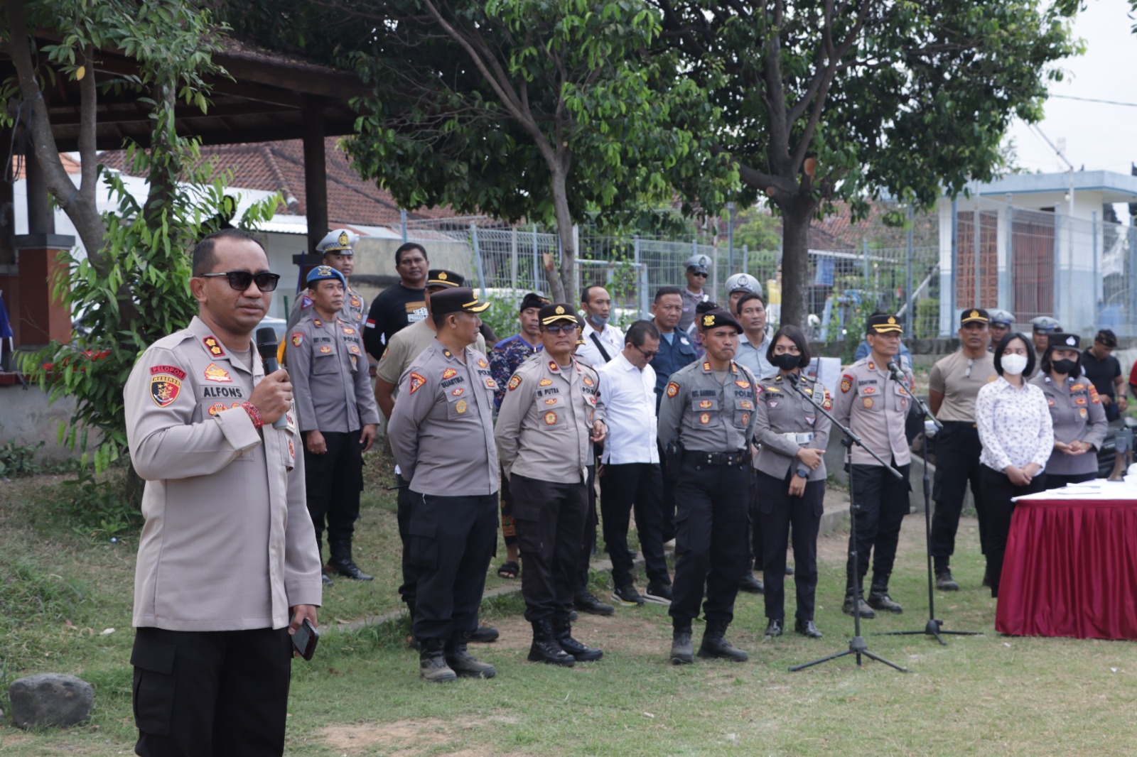 Polres Klungkung Gelar Gladi Sispamkota Jelang Pilkada Tahun 2024