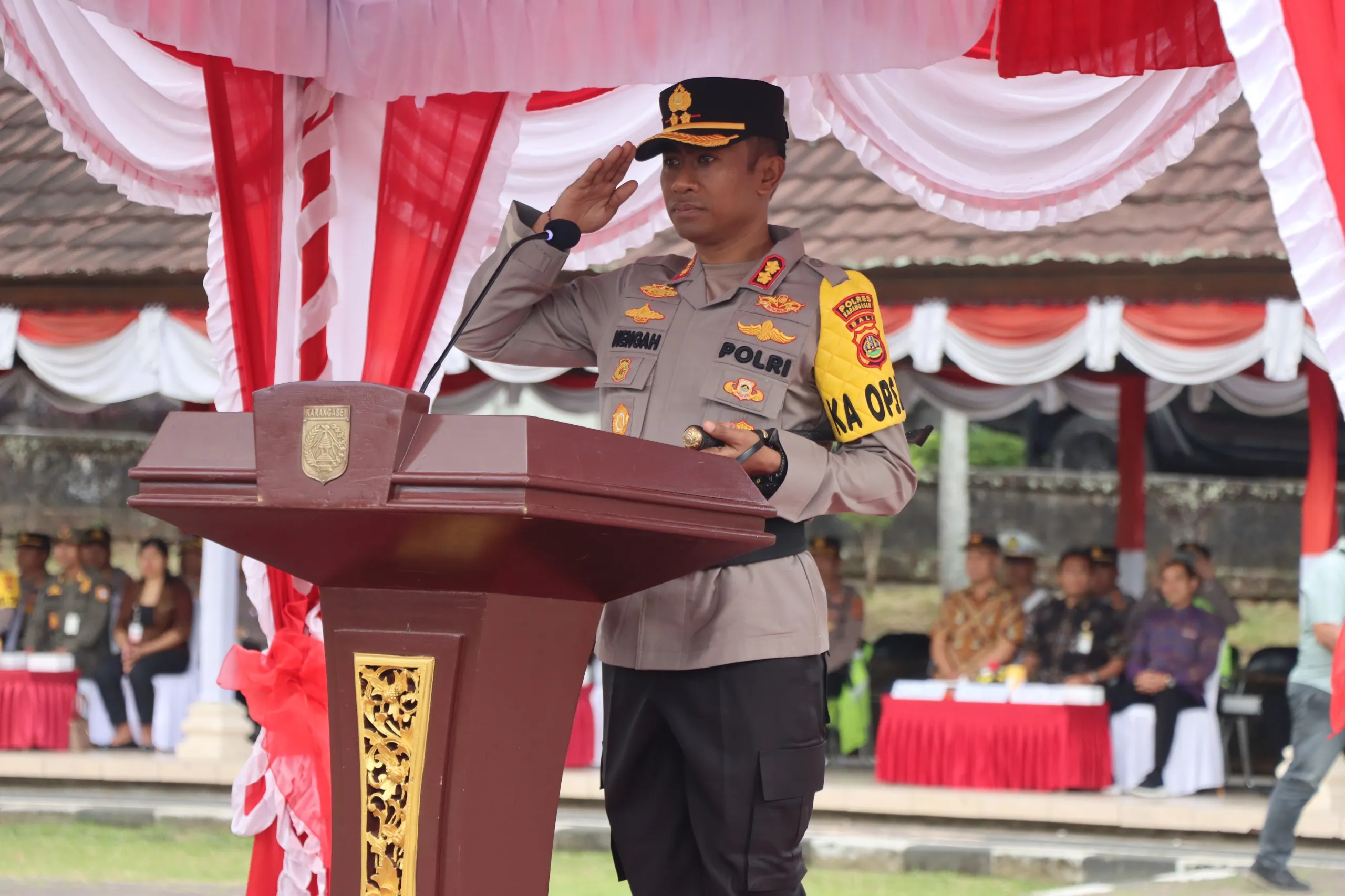 Kapolres Karangasem Pimpin Apel Gelar Pasukan Operasi Praja Agung 2024