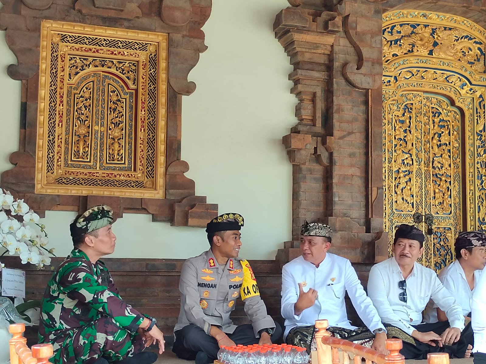 Kapolres Karangasem Hadiri Puncak Karya Upacara Pitra Yadnya di Puri Agung Karangasem