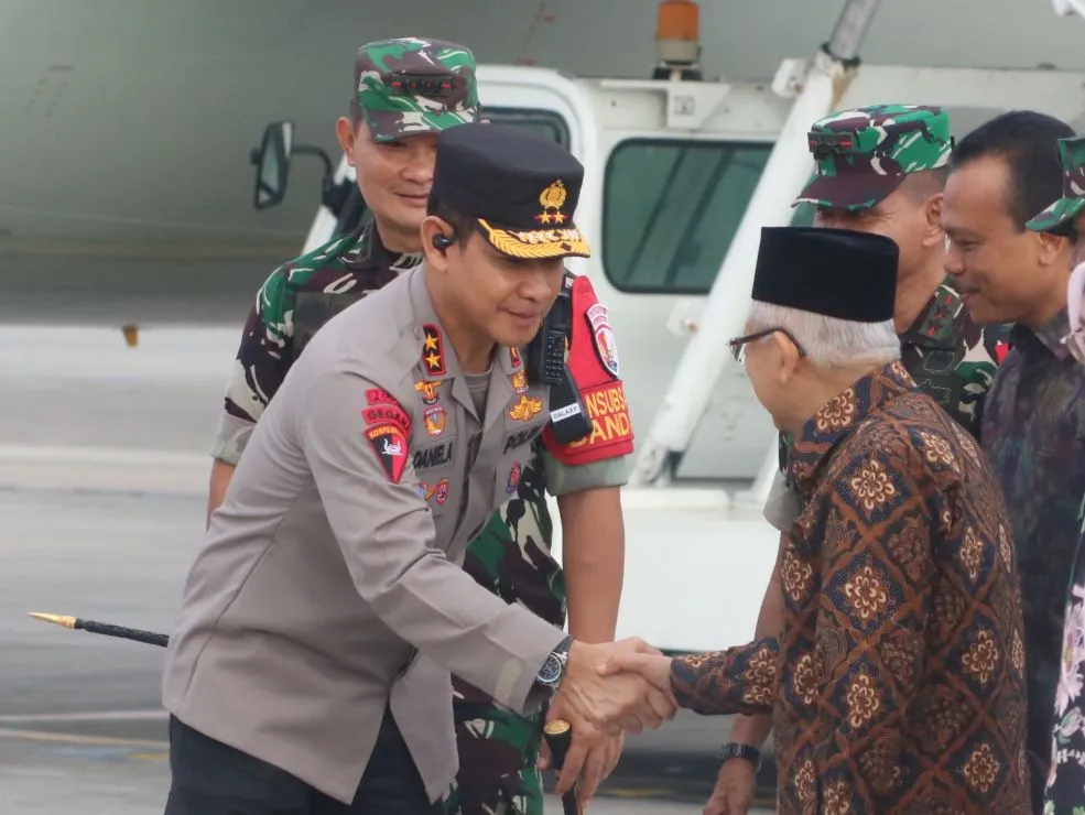 Kapolda Bali Sambut Kedatangan Wakil Presiden Republik Indonesia