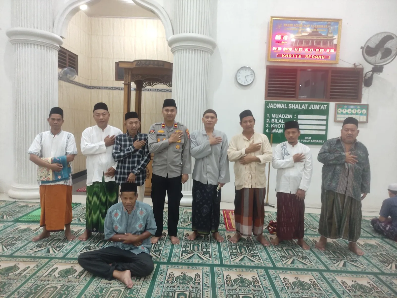 Polresta Tangerang Gelar Program Kapolda Banten Subuhan Keliling di Masjid Jami Al-Barokah