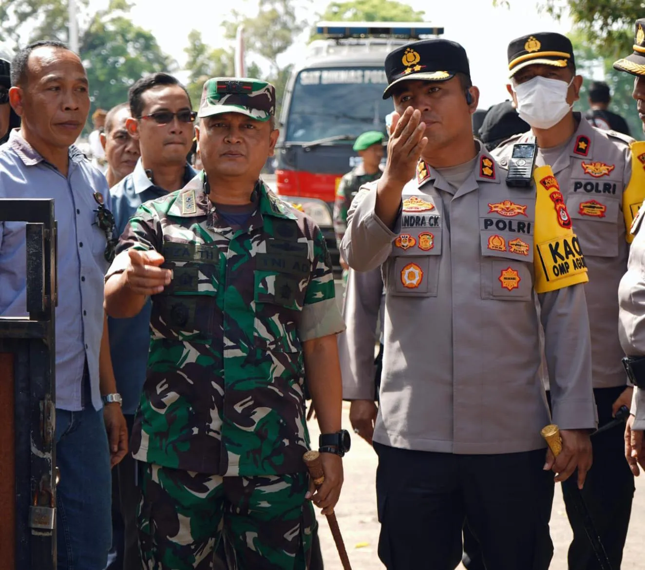 Kodim 1619 Tabanan Siagakan Personel Siap Amankan Pendaftaran Bacalon Bupati dan Wakil Bupati Tabanan