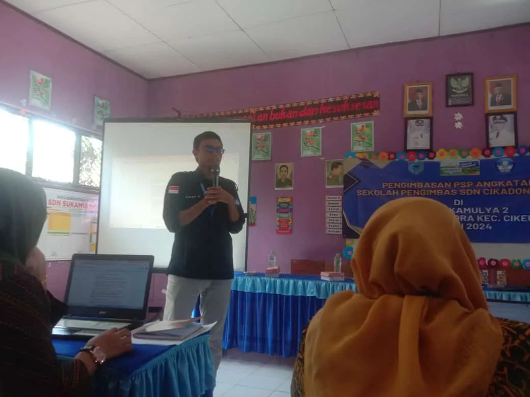 SDN Cikadongdong Adakan Acara Pengimbasan Program Sekolah Pengimbasan (PSP) Angkatan 1 di SDN Sukamulya 2, Kecamatan Cikeusik