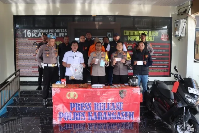 Polres Karangasem Berhasil Ungkap Kasus Pencurian Cincin Emas, Video Penangkapan Viral