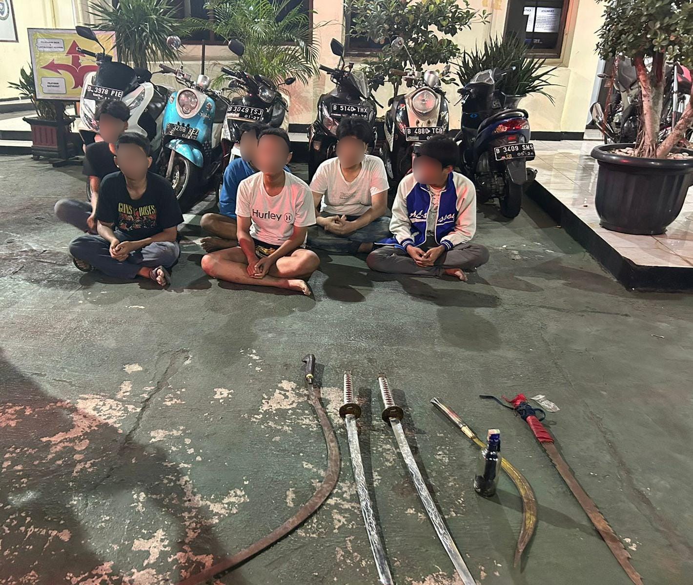 Tim TP3 Sat Samapta Polres Metro Jakarta Timur Beraksi Lagi, Enam Pelaku Tawuran Ditangkap di Jak-tim