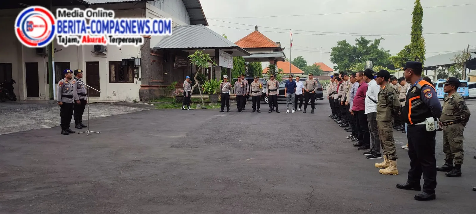 Polresta Denpasar Amankan Pengundian Nomor Urut Paslon Bupati dan Wakil Bupati Badung
