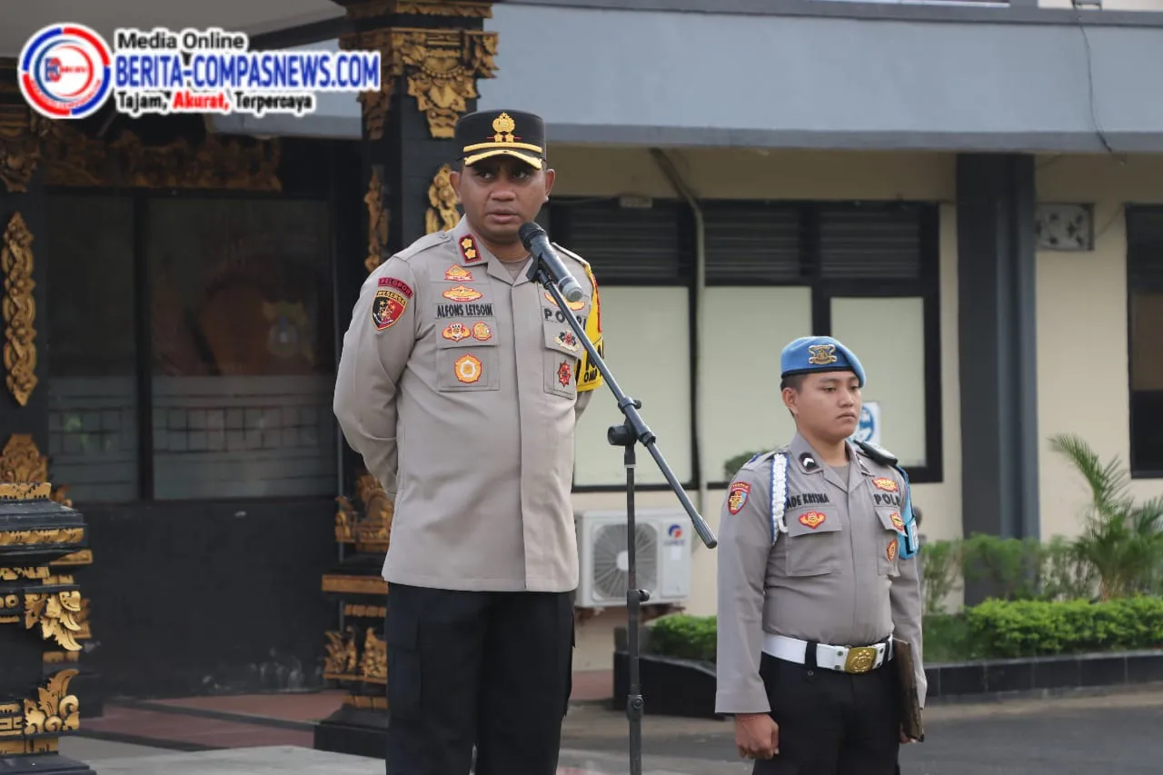 Kapolres Klungkung Apel Jam Pimpinan, Tekankan Netralitas Untuk Personel