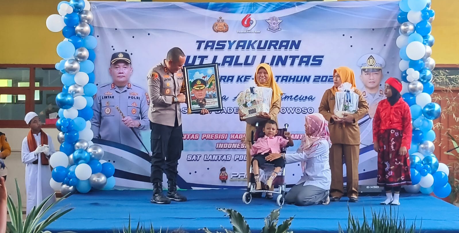 Peduli Disabilitas, Polres Bondowoso Peringati Harlantas Bhayangkara ke -69 bersama Kaum Difabel