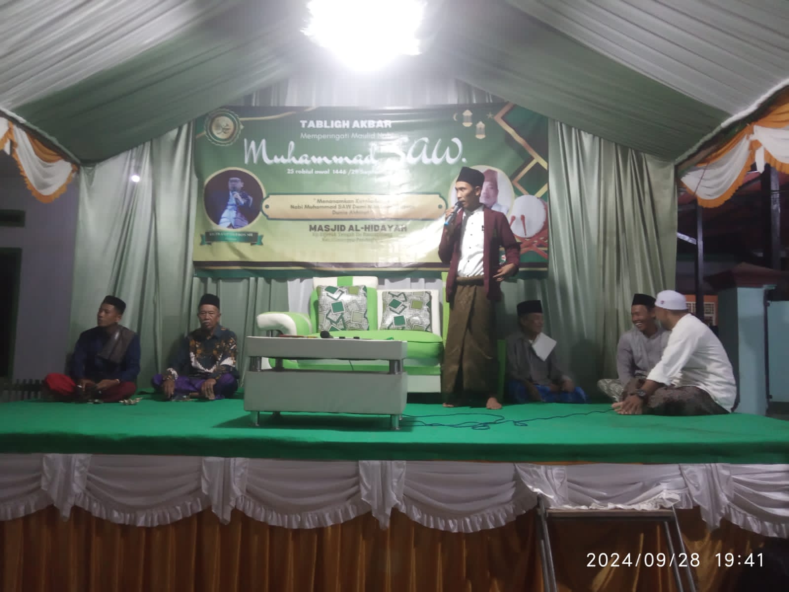 Tabligh Akbar Memperingati, Maulid Nabi Muhammad SAW. Masjid Al Hidayah, Kp.Erjeruk Tengah Desa Rancapinang Kecamatan Cimanggu